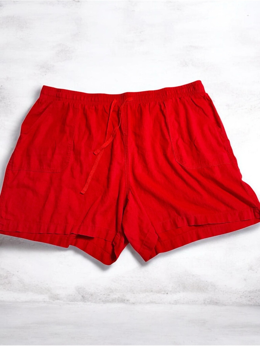Cato Bright Red Women's Drawstring Shorts 22/24W